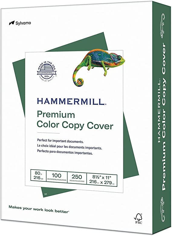 Photo 1 of Hammermill 120023 Premium Color Copy Cover Paper 80 Lbs 8.5-Inch X 11-Inch White 6 REAMS 1500 SHEETS
