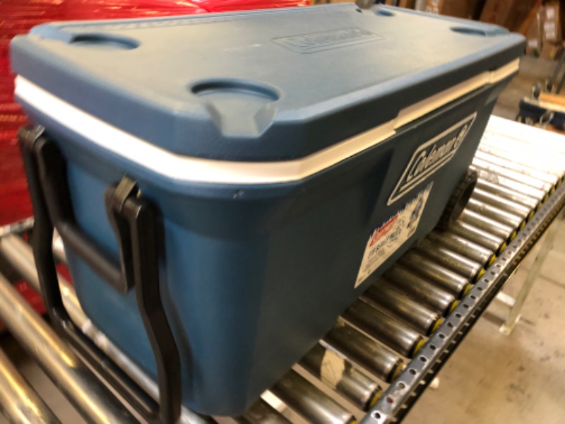 Photo 3 of Coleman Ice Chest | Coleman 316 Series Wheeled Hard Coolers BLUE 100QT
