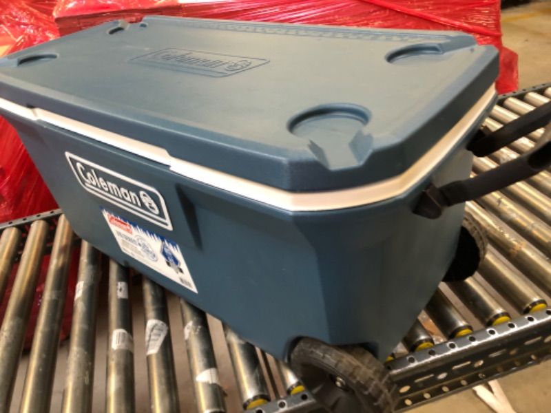 Photo 2 of Coleman Ice Chest | Coleman 316 Series Wheeled Hard Coolers BLUE 100QT
