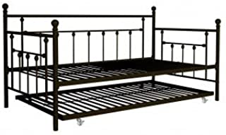 Photo 1 of DHP Manila Metal Framed Daybed with Trundle, Twin - Bronze