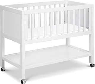 Photo 1 of DaVinci Archie Portable Bassinet in White, Removeable Wheels, Greenguard Gold Certified
