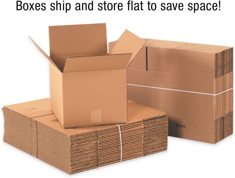 Photo 1 of 303025 Corrugated Cardboard Box 30" L x 30" W x 25" H, Kraft, For Shipping, Packing and Moving (Pack of 8)