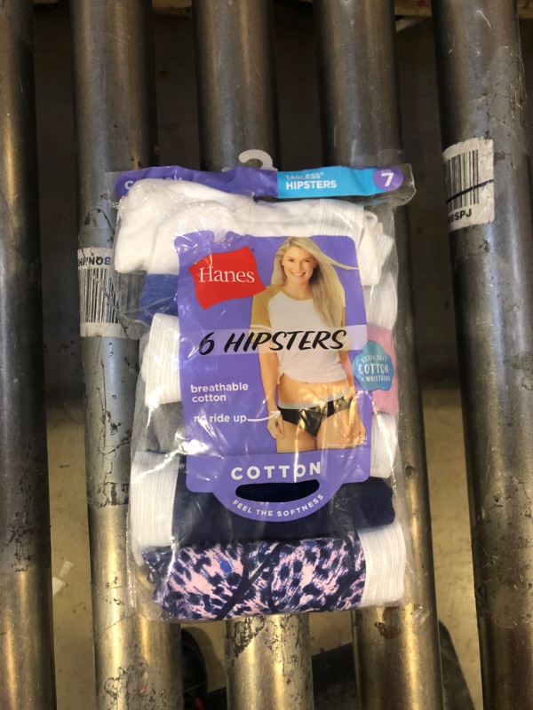 Photo 1 of Hanes Women's Sporty Cotton Hipster Underwear, Available in Multiple Pack Size 7

