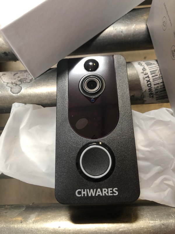 Photo 2 of CHWARES Video Doorbell Camera with Chime, 1080p HD, Wireless WiFi, Motion Detection, 2-Way Audio, Night Vision, IP65 Waterproof, Battery Powered, Easy Installation, Free Cloud Storage
