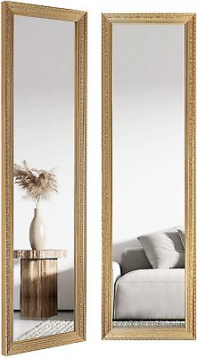 Photo 1 of 2 pack of gold full length 42 x 12 inch mirrors 