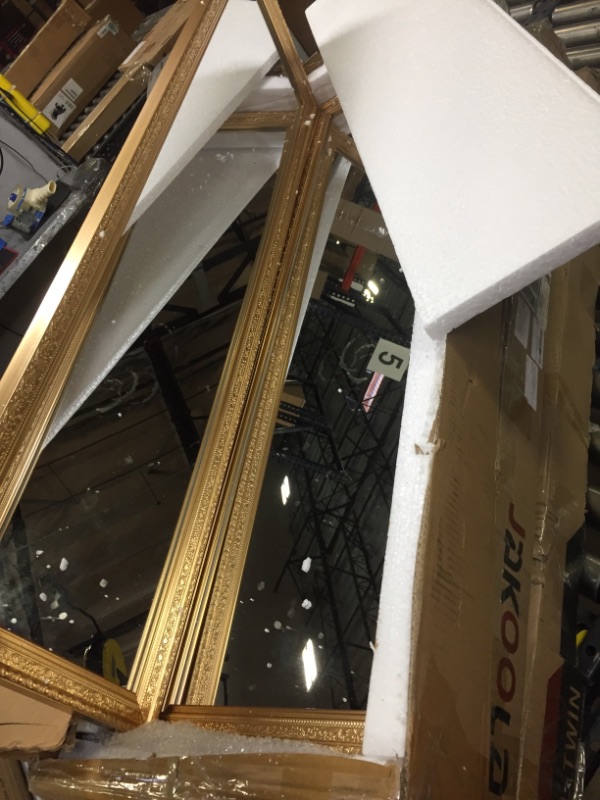 Photo 2 of 2 pack of gold full length 42 x 12 inch mirrors 