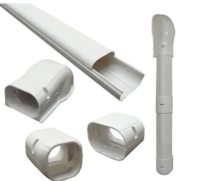 Photo 1 of 3 in. x 7.5 ft. Cover Kit for Air Conditioner and Heat Pump Line Sets - Ductless Mini Split or Central
