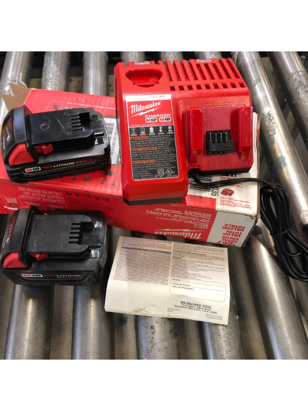 Photo 2 of Milwaukee 48-59-1850P M18 18-Volt Lithium-Ion Starter Kit with Two 5.0 Ah Battery Packs and Charger
