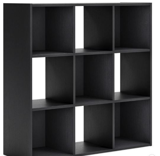 Photo 1 of 35.43" Langdrew 9 Cube Organizer Black - Signature Design by Ashley

---damaged 