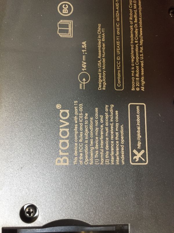 Photo 5 of iRobot Braava jet m6 (6012) Ultimate Robot Mop- Wi-Fi Connected, Precision Jet Spray, Smart Mapping, Works with Alexa, Ideal for Multiple Rooms, Recharges and Resumes, Black
