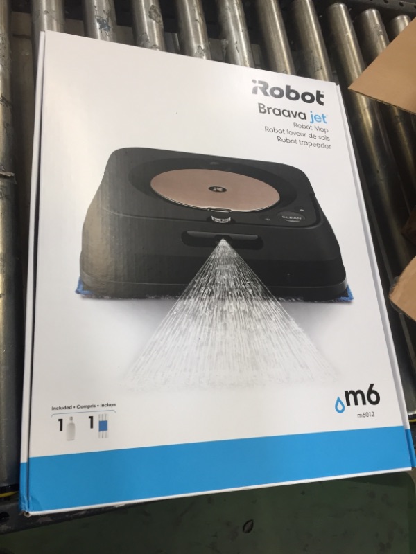 Photo 7 of iRobot Braava jet m6 (6012) Ultimate Robot Mop- Wi-Fi Connected, Precision Jet Spray, Smart Mapping, Works with Alexa, Ideal for Multiple Rooms, Recharges and Resumes, Black
