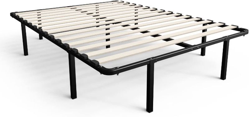 Photo 1 of 
ZINUS SmartBase Euro Slats Mattress Foundation / 14 Inch Metal Platform Bed Frame / No Box Spring Needed / Sturdy Steel & Wood Frame / Underbed Storage, Full
