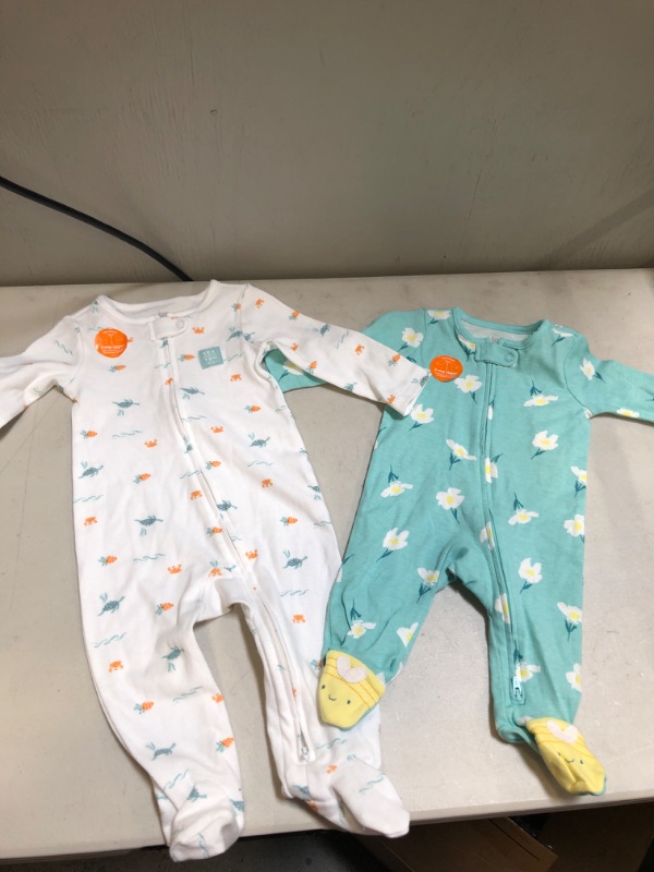 Photo 3 of Carter's Just One You® Baby Sea Creatures Footed Pajamas  3-9 M