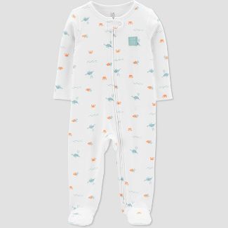 Photo 1 of Carter's Just One You® Baby Sea Creatures Footed Pajamas  3-9 M