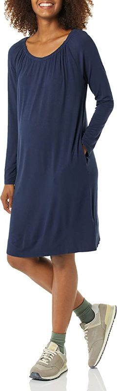 Photo 1 of Amazon Essentials Women's Gathered Neckline Maternity Dress
XL