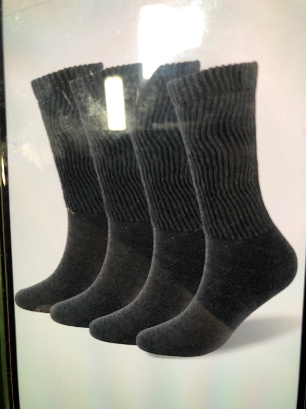 Photo 1 of DSOURCE DIABETIC SOCKS FOR MEN/WOMEN NON - BINDING LOOSE FIT DRESS CREW SOCKS 4 PCK 2XL/3XL