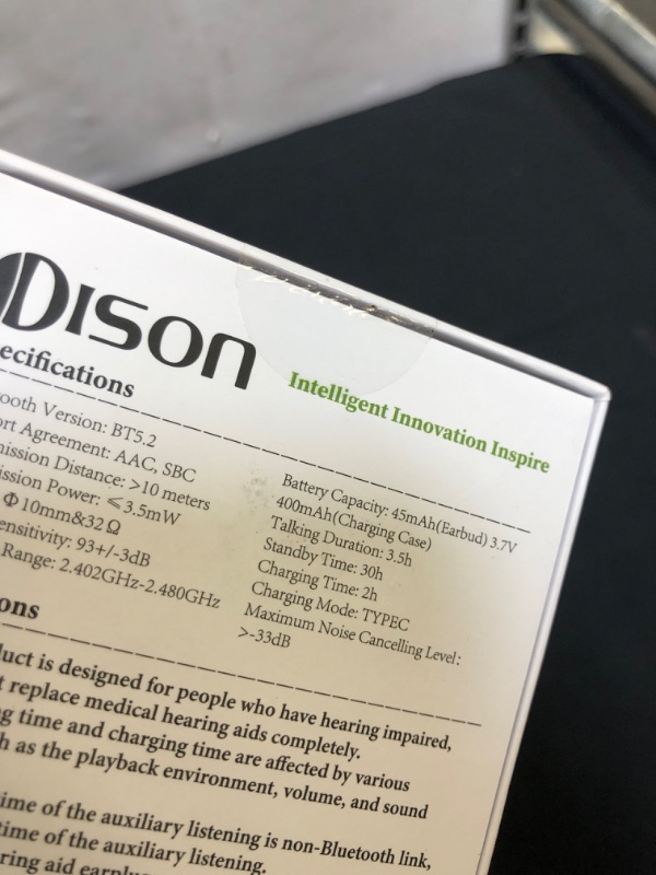 Photo 4 of DISON Hearing Aids for Seniors & Adults, Rechargeable Ultralight Hearing Amplifiers with Noise Reduction for Hearing Loss, Ear Sound Enhancer, Inner-Ear Hearing Aids with 3 Sizes Ear Tips (520)
