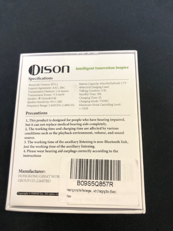 Photo 3 of DISON Hearing Aids for Seniors & Adults, Rechargeable Ultralight Hearing Amplifiers with Noise Reduction for Hearing Loss, Ear Sound Enhancer, Inner-Ear Hearing Aids with 3 Sizes Ear Tips (520)
