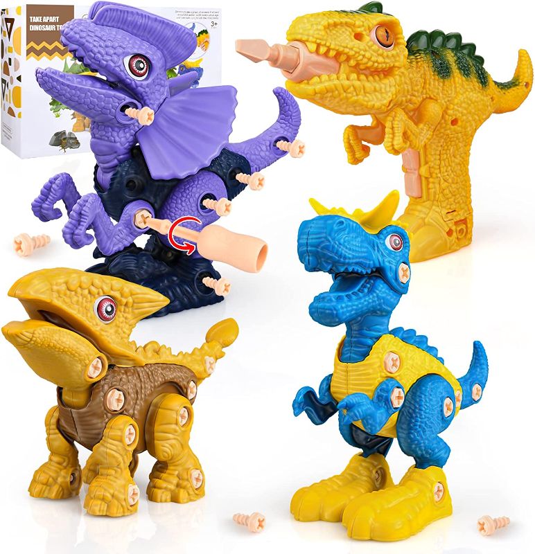 Photo 1 of Biulotter Dinosaur Toys ,Take Apart Dinosaur Toys for Kids, Educational Toys for Kids , Building Toys for Kids, Dinosaur Toys Christmas Birthday Gifts Boys Girls
