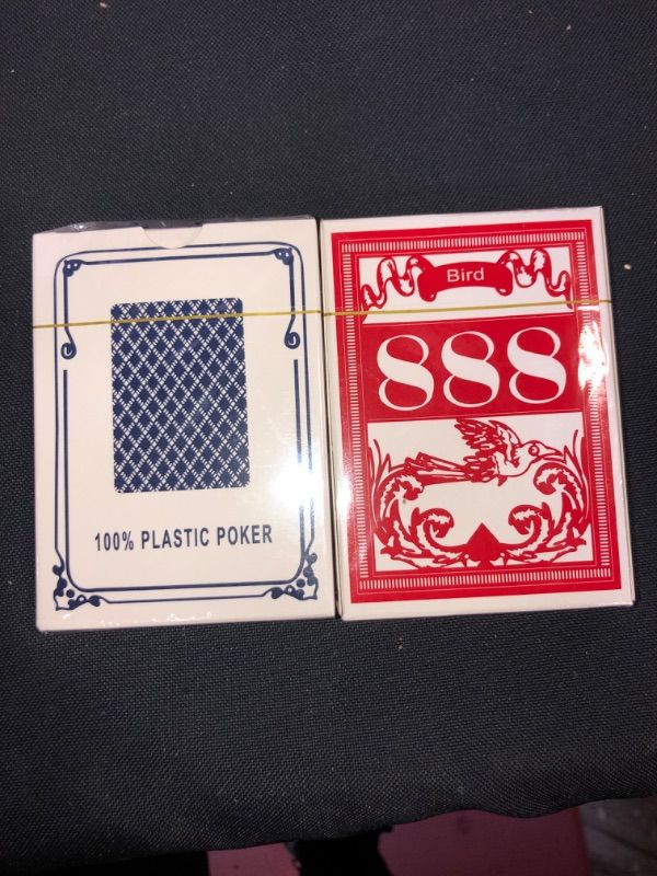 Photo 2 of 2 Decks of Waterproof 100% Plastic Playing Cards,