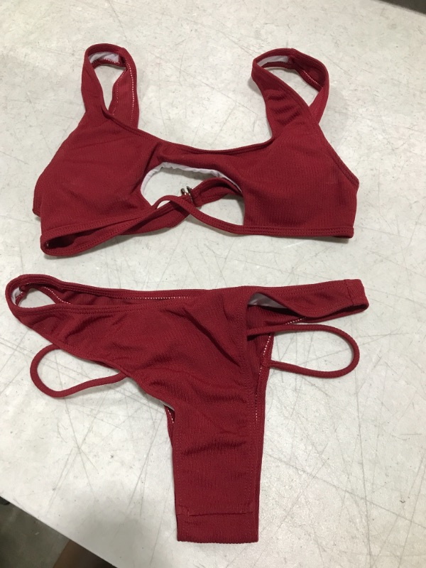 Photo 1 of WOMENS 2 PIECE BATHING SUIT- M 