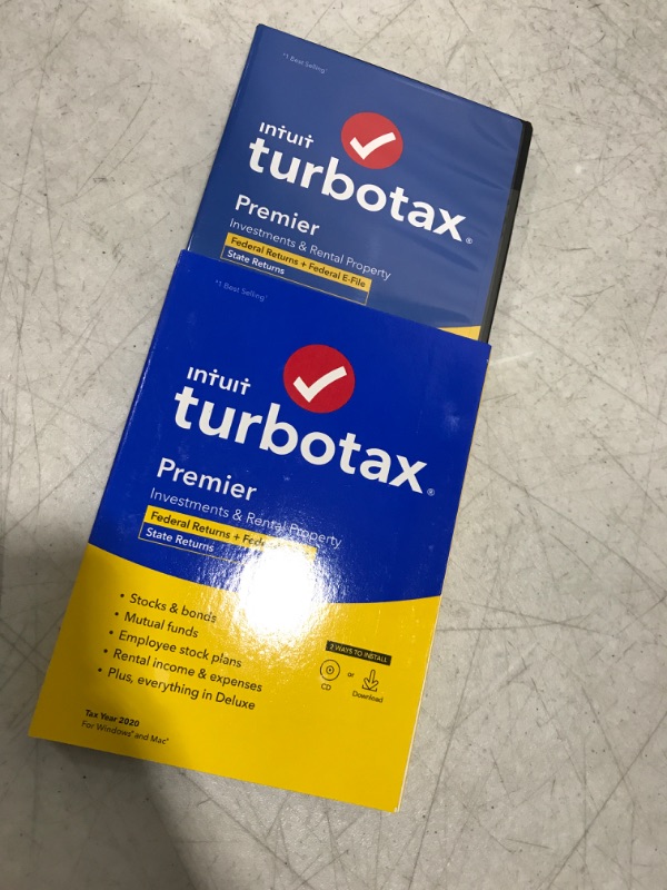 Photo 2 of [Old Version] TurboTax Premier 2020 Desktop Tax Software, Federal and State Returns + Federal E-file [Amazon Exclusive] [PC/Mac Disc]
YEAR 2020