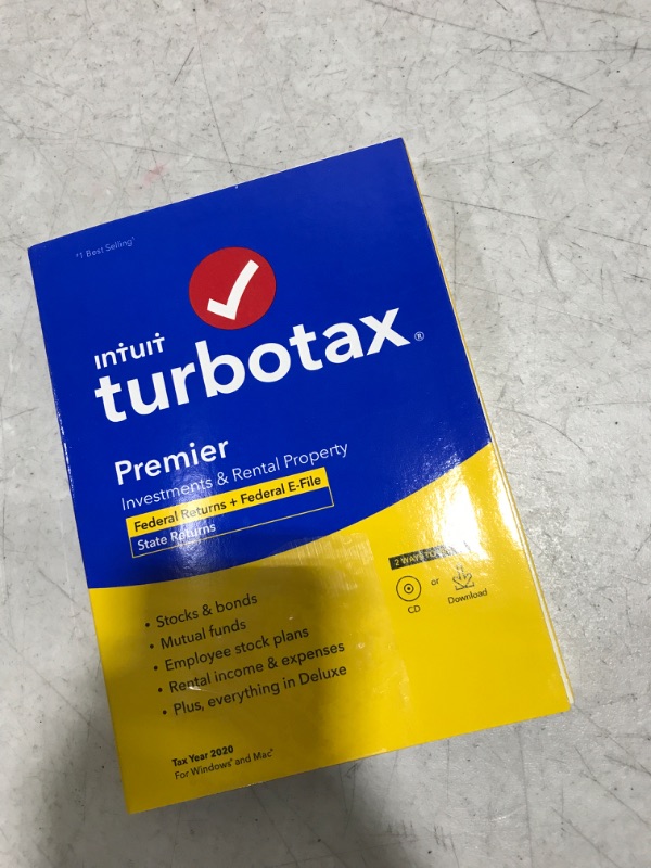 Photo 2 of [Old Version] TurboTax Premier 2020 Desktop Tax Software, Federal and State Returns + Federal E-file [Amazon Exclusive] [PC/Mac Disc]
YEAR 2020