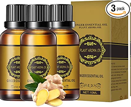 Photo 2 of 3PCS Belly Drainage Ginger Oil, Natural Drainage Ginger Oil Essential Relax Massager Liquid, Herbal Massage Oil, Tummy Ginger Oil (3PC)