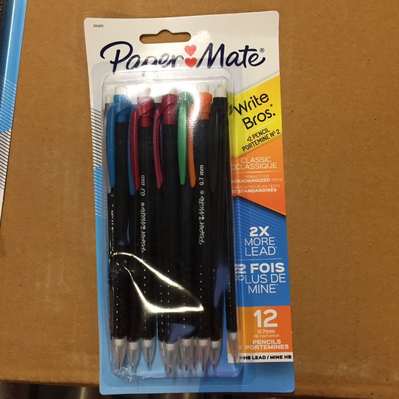 Photo 3 of 6---------Paper Mate Write Bros. 12pk #2 Mechanical Pencils 0.7mm Multicolored

