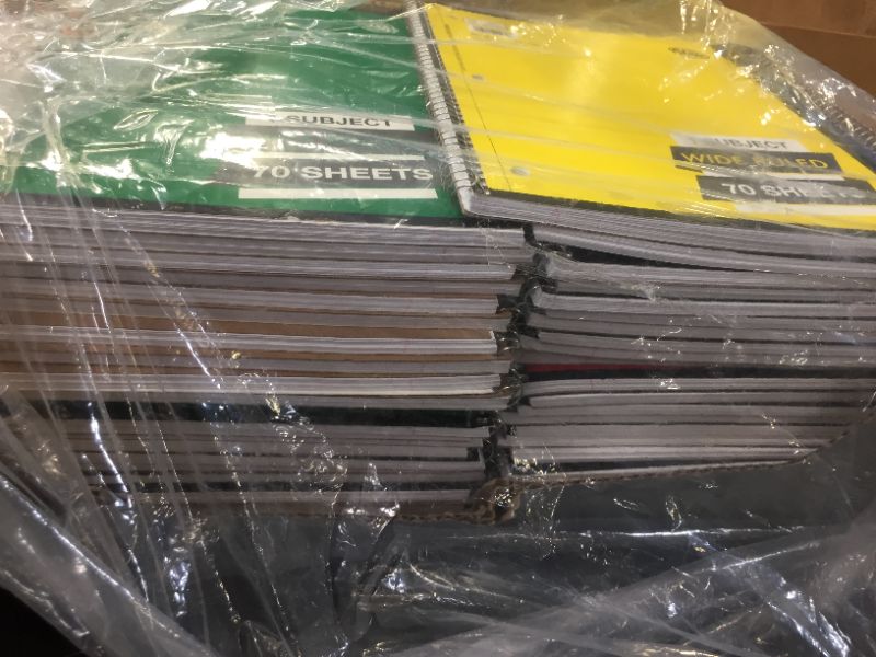 Photo 1 of 70 PACK ----- College Ruled Notebooks (10.5 X 8) 70 Sheets Per Notebook--------- MULTICOLORED