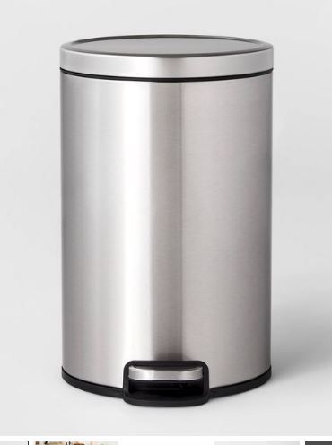 Photo 1 of 12L Round Step Trash Can - Brightroom™

