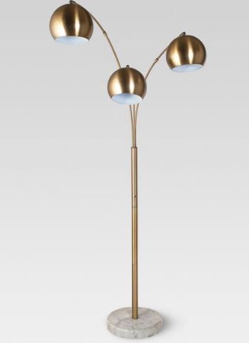 Photo 1 of Span 3-Head Metal Globe Floor Lamp - Project 62™---light bulbs not included and missing some hardware 

