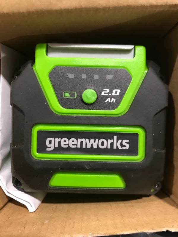 Photo 2 of "GreenWorks 29462 40-Volt 2.0Ah G-Max Quick-Charge Lithium-Ion Battery Pack"