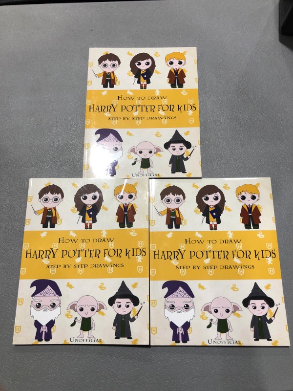 Photo 2 of How To Draw Harry Potter Step By Step Drawings!: Harry Potter Drawing and Coloring Book---3 pack