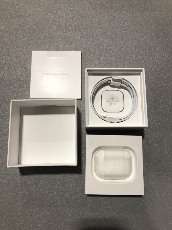 Photo 3 of Apple AirPods Pro (1st Generation) with MagSafe Charging Case--REFURBISHED---S/N: H6VHJHNX1059