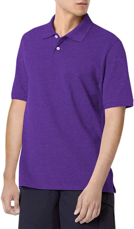 Photo 1 of Amazon Essentials Men's Regular-Fit Cotton Pique Polo Shirt (Limited Edition Colors)
