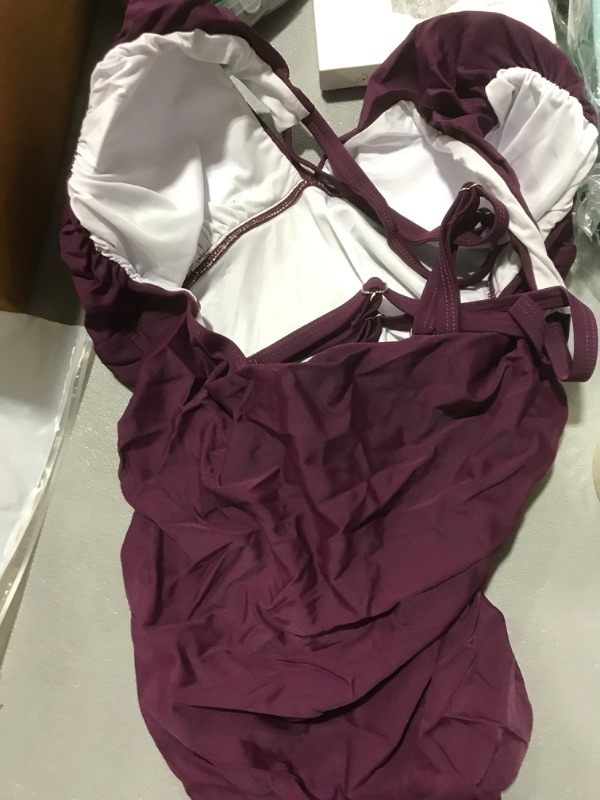Photo 1 of 2xl one piece purple swimsuit 