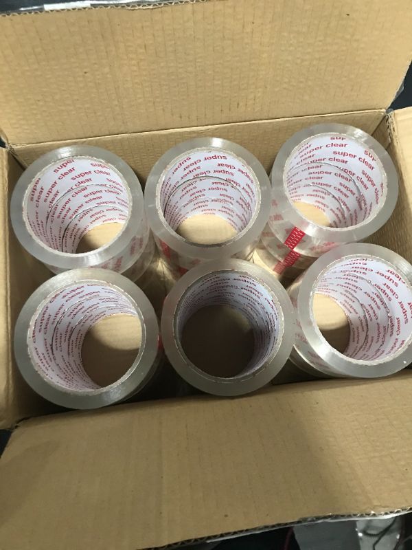 Photo 2 of 18 Pack Packing Tape, Clear Packaging Tape Designed for Moving Boxes, Shipping, Office, Commercial Grade, 1.9 Inches x 54.6 Yd by I GO
