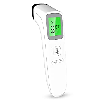 Photo 1 of Contactless Infrared Digital Thermometer - 4 in 1 Medical Thermometers Forehead, Room, Liquid & Object Temperature. Suitable for All Ages.