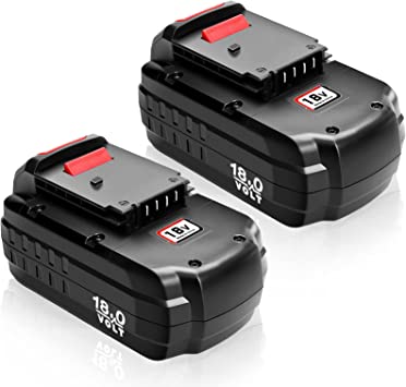 Photo 1 of 2Pack PC18B 18V 3.6Ah Ni-Mh Replacement Battery for Porter Cable 18V Battery PC188 PC18B-2 PC18BLEX PCC489N PCMVC PCXMVC Compatible with Porter Cable 18V Cordless Power Tools