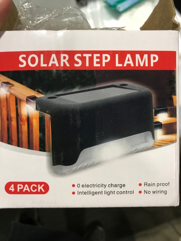 Photo 1 of 4 pack solar deck lights