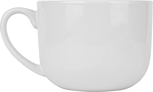 Photo 1 of 50oz lagrge Ceramic Soup Mug with Handles for Coffee, Tea, Ice Cream, Cereal, (white)