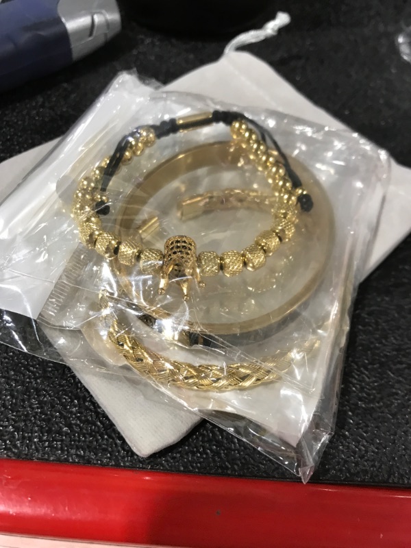 Photo 1 of 3 pack of gold bracelets