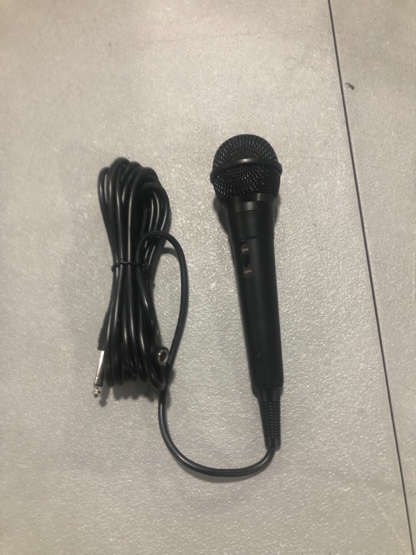 Photo 2 of Shinco Handheld Wired Microphone, Cardioid Dynamic Vocal Mic with 13ft Cable and ON/Off Switch, Ideally Suited for Speakers, Karaoke Singing Machine, Amp, Mixer