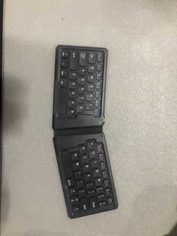 Photo 3 of Perixx PERIBOARD-805E US, Wireless Foldable Ergonomic Bluetooth Keyboard, Ultra-Thin X Type Keys, Compatible with iOS, Android, or Windows Smartphone, Tablet, or Laptops, US English