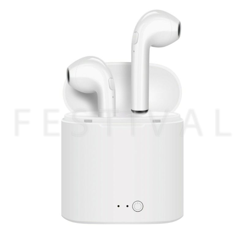 Photo 1 of (White) Twins Wireless Bluetooth TWS Stereo Ear Pods Earbuds Earphones Headphones
