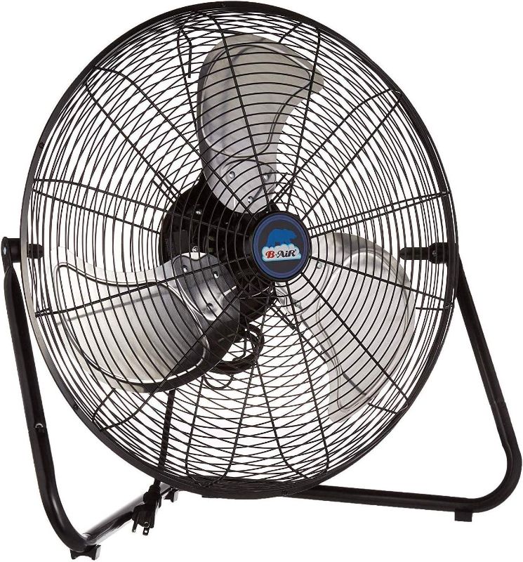 Photo 1 of B-Air 20 in. Firtana-20X High-Velocity Floor Fan in Black