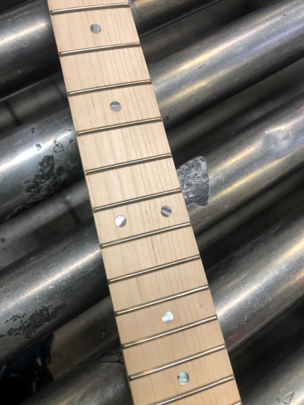 Photo 4 of  Electric Guitar Neck 22 Fret Maple Fretboard Guitar Neck for ST Style Guitar DIY Parts Replacement