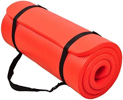 Photo 1 of BalanceFrom All Purpose 1-Inch Extra Thick High Density Anti-Tear Exercise Yoga Mat with Carrying Strap 24X67
