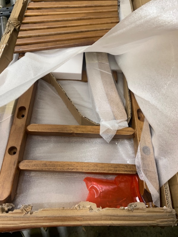 Photo 3 of Rockingrocker - Durable Natural Child’s Wooden Rocking Chair/Porch Rocker, Box Packaging Damaged, Moderate Use, Scratches and Scuffs Found on Item, Missing Parts

